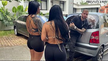 Threesome with two busty Colombian women I meet on the street - Alejandra Palacios & Sthefycupcake