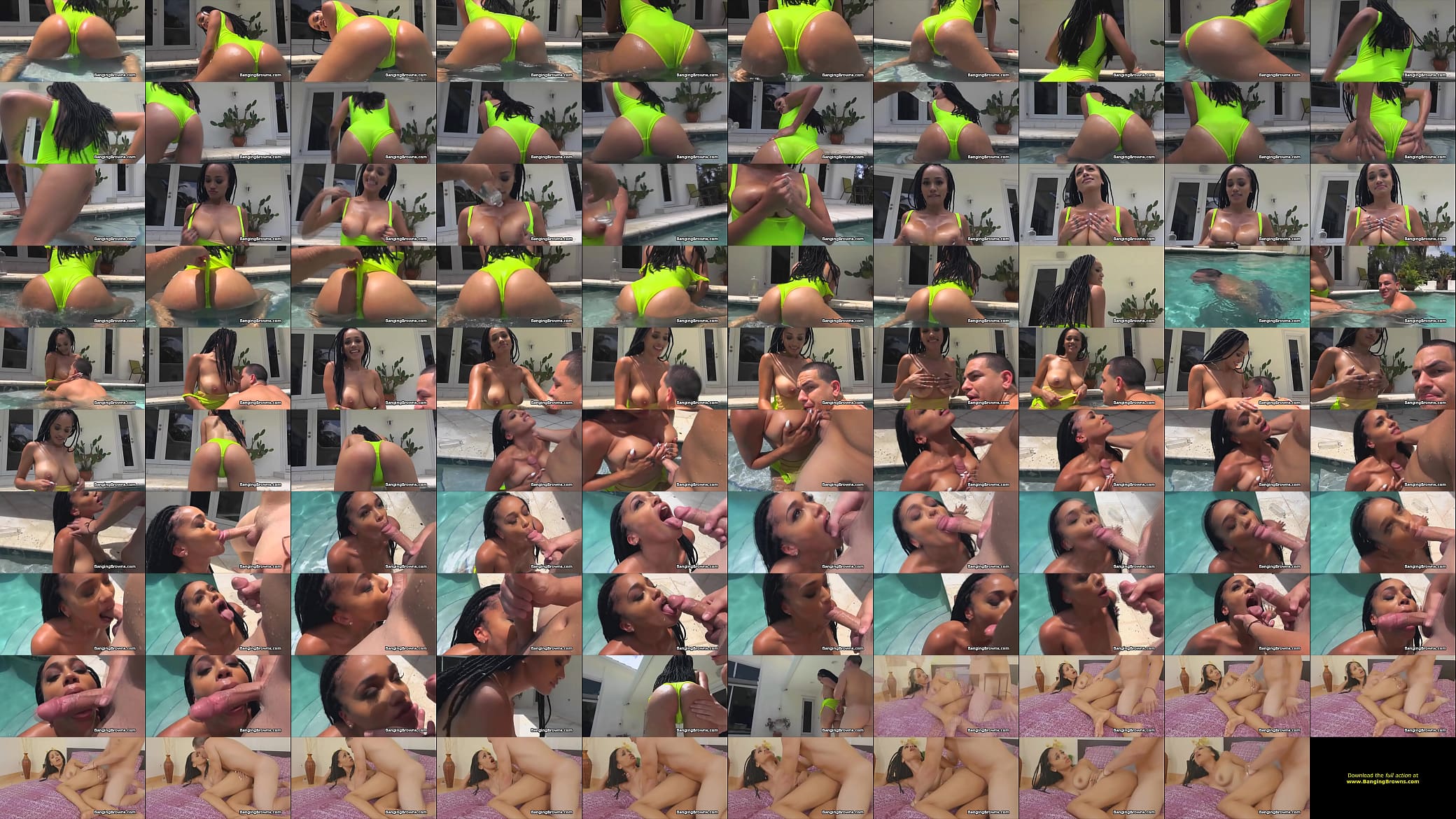 Fucking chocolate bikini bigtit babe 预览图