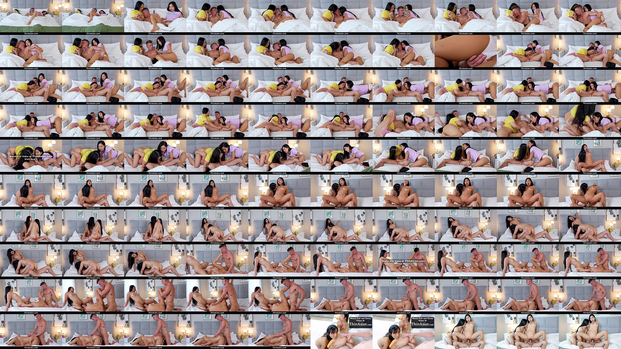 Asian Stepmom and Stepdaughter Sharing Bed with Boyfriend - Thinasian 预览图