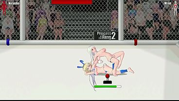 Hot women in lesbian acts in Princess of ring 2 hentai game new video