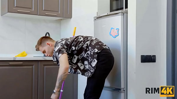 RIM4K. Russian chick and roommate involve the guy in hot threesome sex
