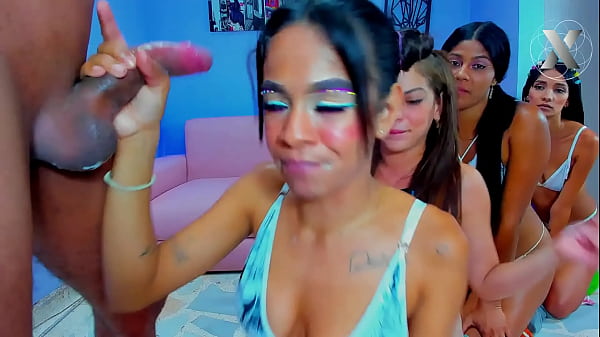 AMAZING! Whores in a row giving me great spitty blowjobs