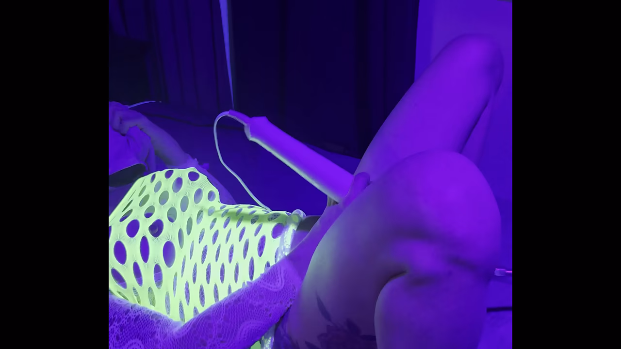 Sexy blonde plays dirty after hours at the clib