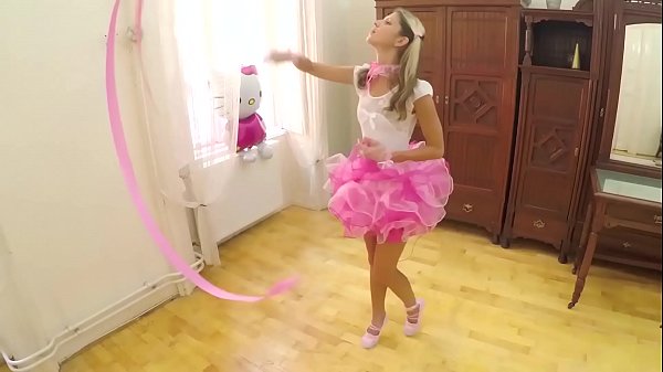 Trailer#1 Gina Gerson - Petite and Young Blonde Russian Ballet Dancer seduces teacher with her best Blowjob
