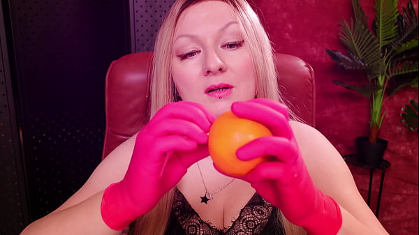 ASMR: nurse gloves and eating oranges!