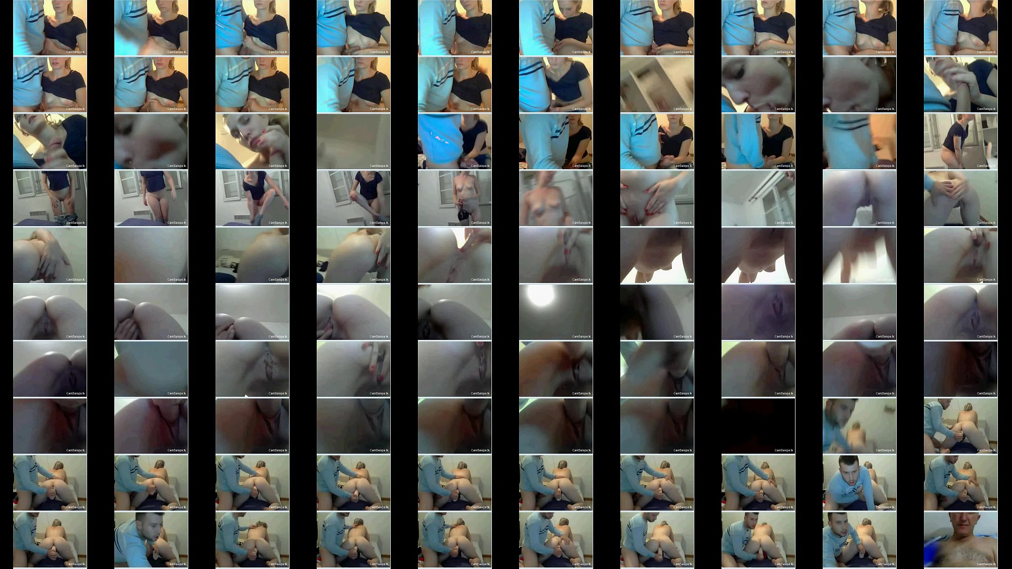 French blonde teen toyed by bf on cam 预览图