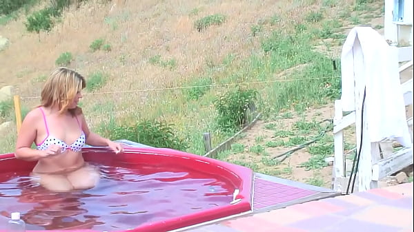 Tiny Pink Thong Stuffed Orgasm
