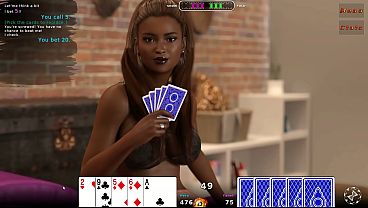 Spicy Strip Poker Ep 2| Strip Poker Hentai Game | Yanet and Some Good Luck