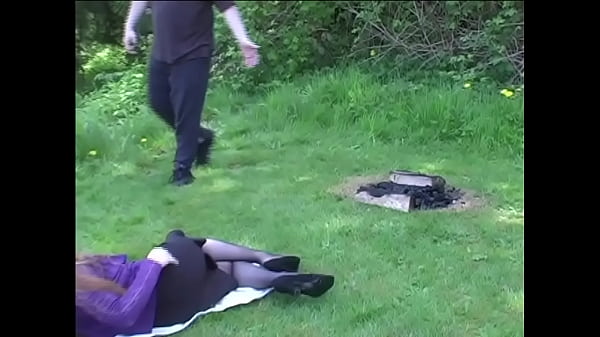 Claire Gets Stripped to Stockings & Spanked at Campsite