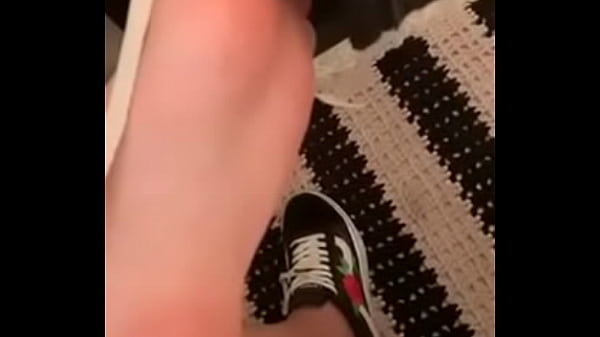 Tirando meus sapatos