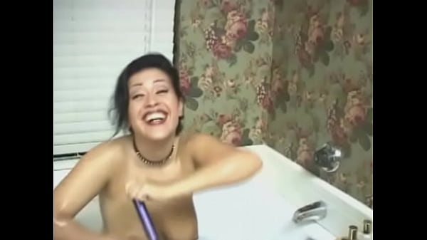 Busty brunette sluts dildo fucks and sucks cock