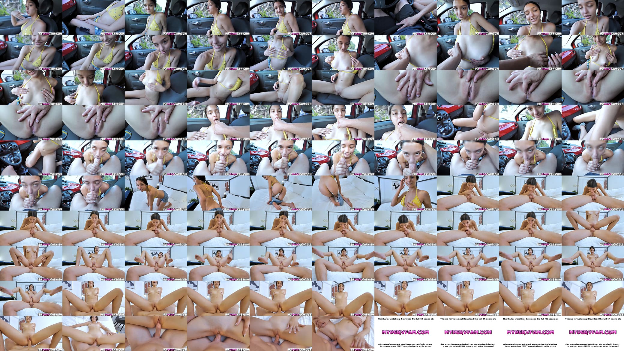 Stepsister Layla Jenner making it up with her stepbrother Jay showing him her perky tits and inviting him to fuck her pussy 预览图