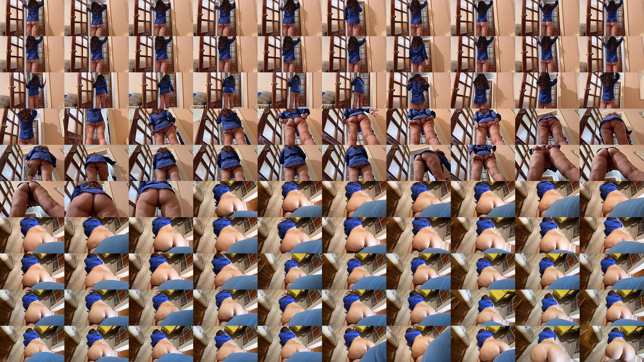 Milf showed her ass and got excited for anal sex at home. Amateur anal porn 预览图