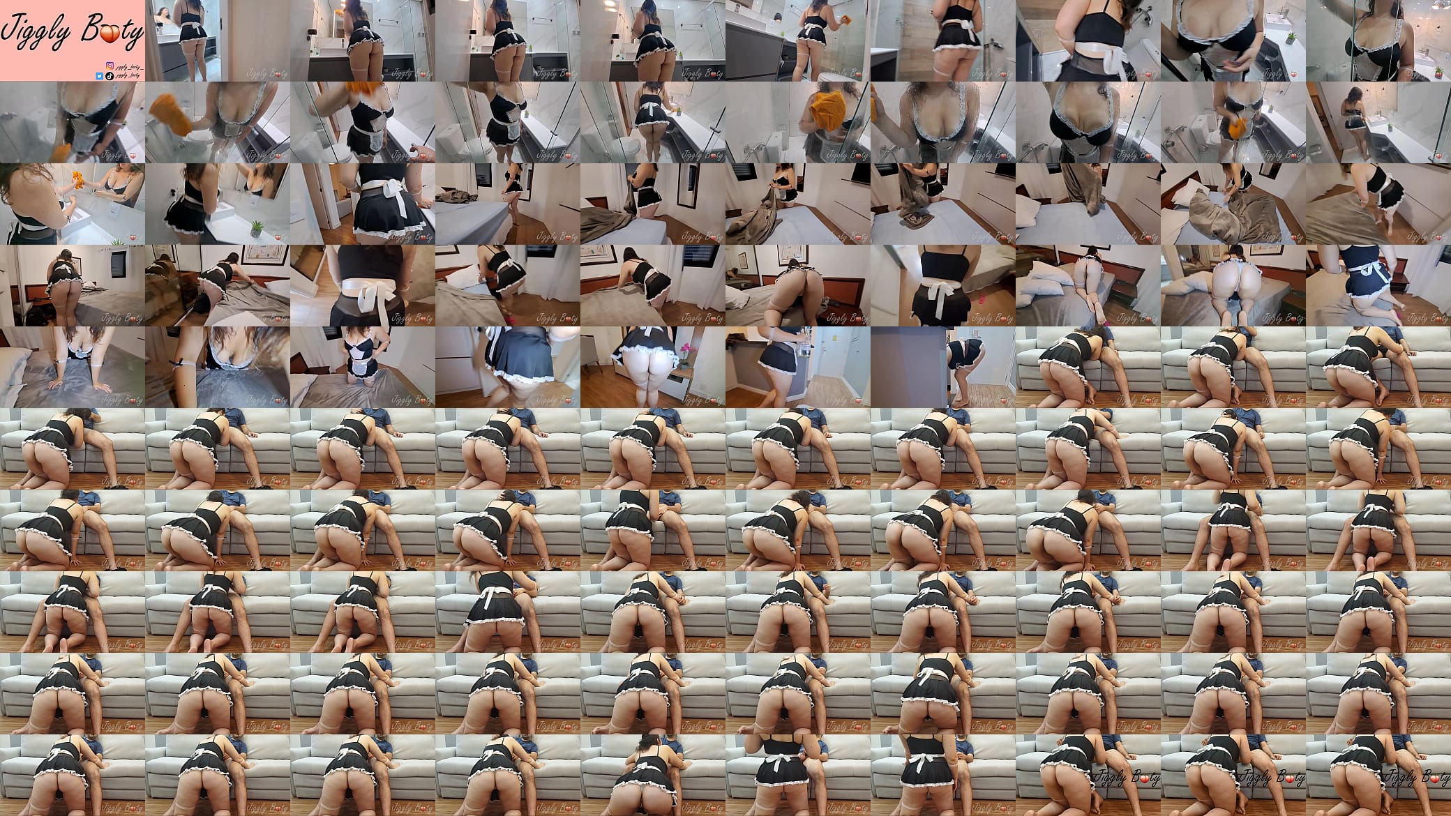 Stunning Busty Huge Ass Maid Deepthroats And Swallows Cum 预览图