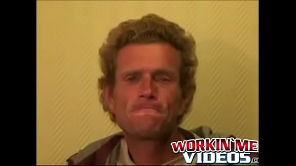 Mature dude strokes his massive cock while smok...