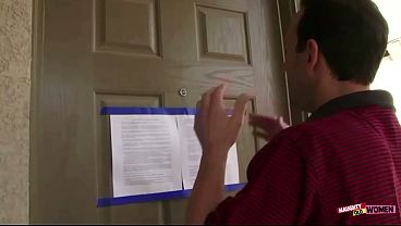 Upon arriving at his house the redhead granny got down on his big hard cock