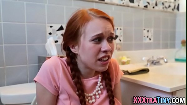 Teeny redhead gets facial
