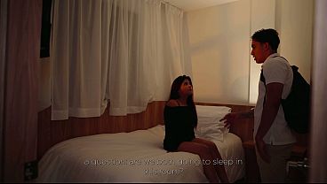 She lets me stay at her place, and she only had one bed