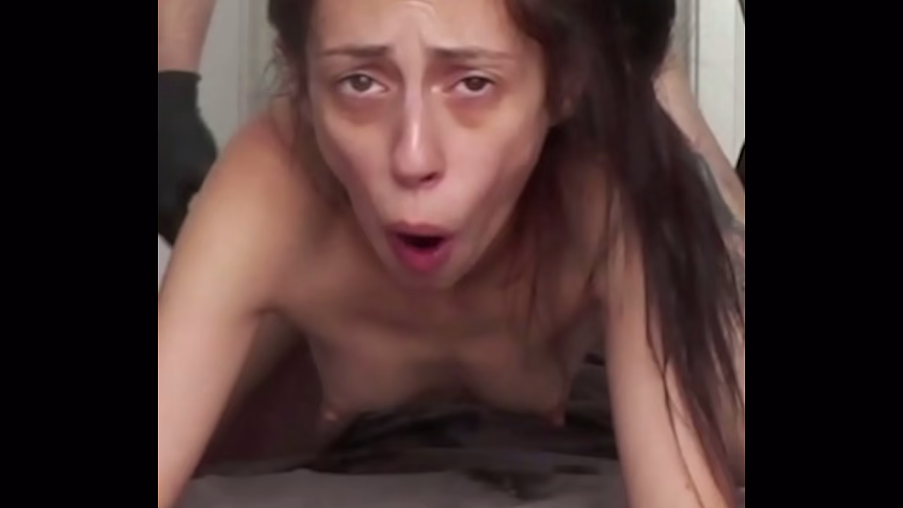 Candie Cross naked and bent over, taking my cock from behind while she looks back at you