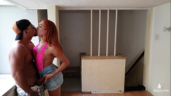 Nathalia Fontes giving ass to Eduardo Lima on the terrace of the building
