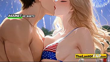 Patriotic Cumslut Begs to Get Fucked Hard at 4th of July BBQ - AI ANIMATION