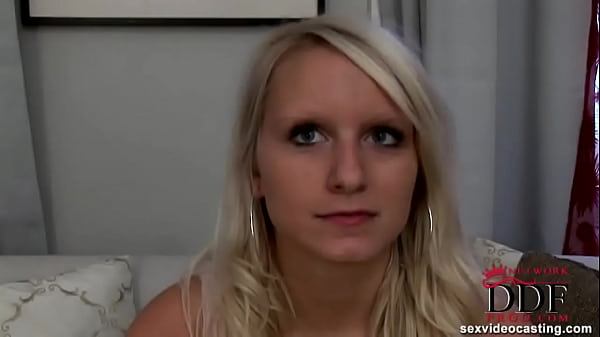 Cute blonde nwecomer gets naked