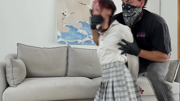 She loves to be tied up while giving blowjob