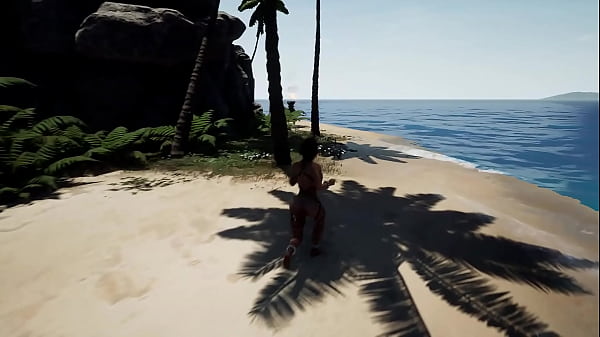 Lara entered the cave, but now we have entered Lara's cave. 3D Hentai Animation