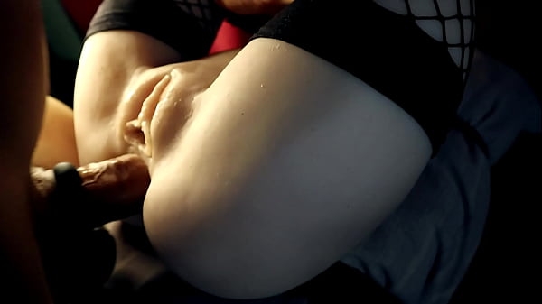 Download Video - A beauty in stockings spreads her charms in front of a big cock