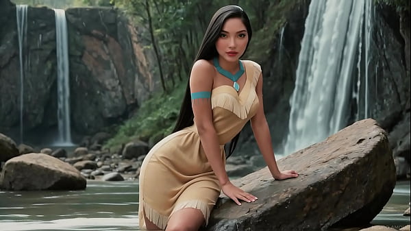 Download Video - Pocahontas - Sex with Gorgeous Native American at Waterfall &lpar;AI-Generated&rpar;
