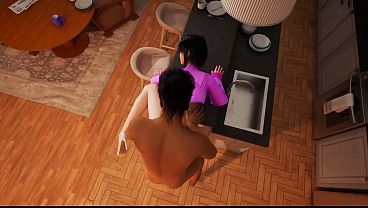 3D Art - A League zoomer pauses her farm to bust a quick nut