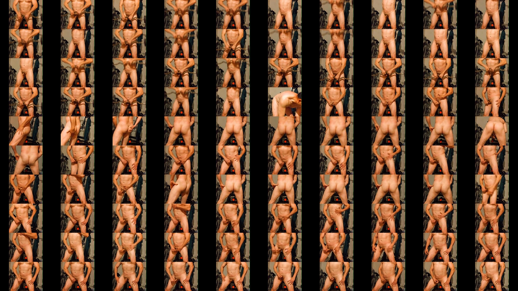 Entrenando desnudo en el gimnasio, terminando con rica eyaculacion. 预览图
