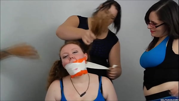 Slutty Whore Turned Gagged Slave By Three Lesbian Women Who Loves Gagging Girls!
