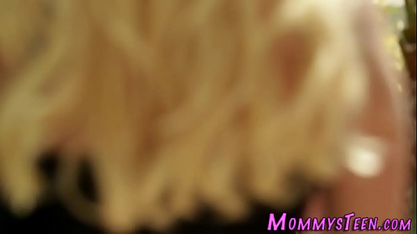 Lesbian stepmom rubbing