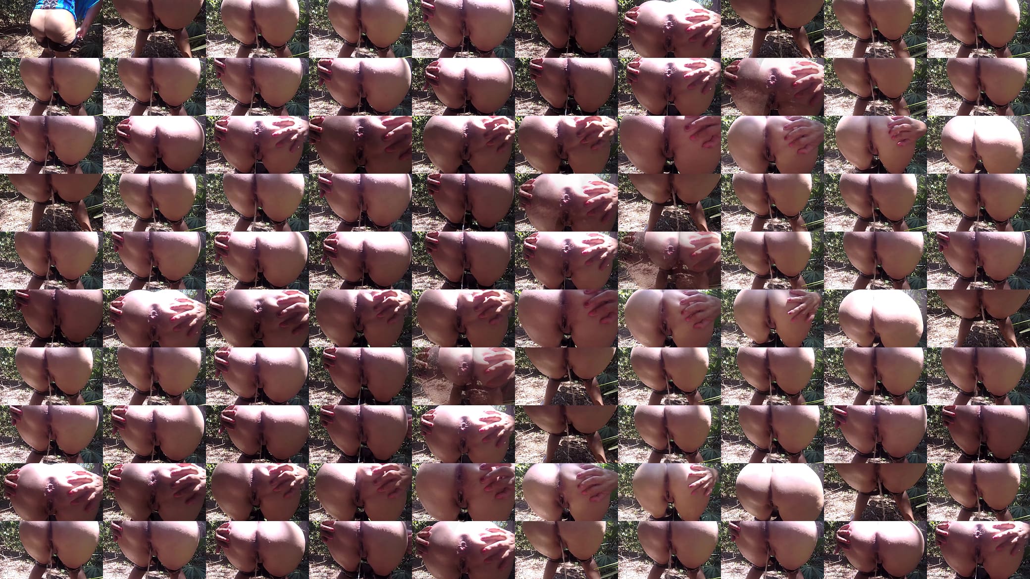 Sexy hot peeing in public park 预览图