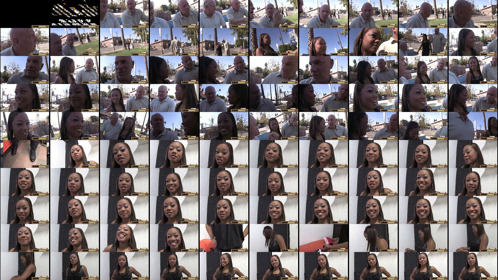 First time ebony with a group of white dicks 16 预览图