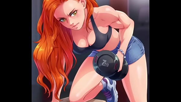 Hot Gym Red Head