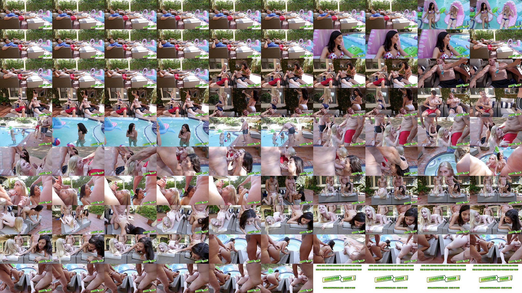 Young babes Emma Starletto and Natalie Brooks sucking grandaddies cocks slobbering all over it 预览图