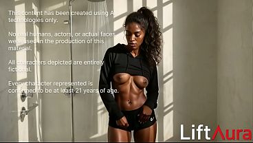 In the gym showers, I fucked my trainer in her tight incredibly hot mulatto pussy. It was so warm inside her that my semen filled her deep vagina[AI]