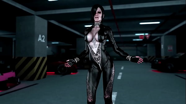 Gothic dominatrix Lisbeth Salander dancing for you in tight latex bodysuit