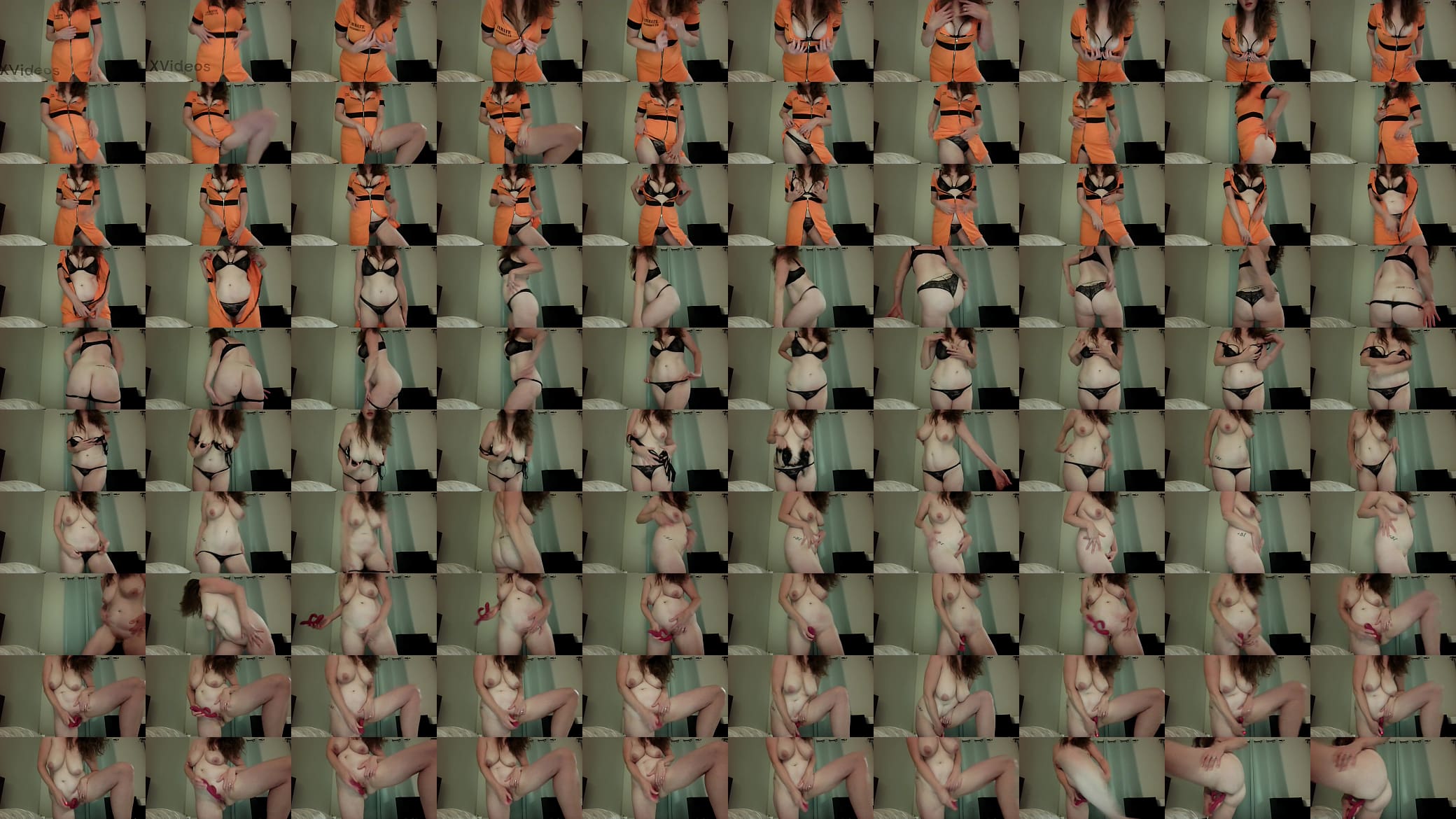XXXSilkyLicorice - Inmate Strip Tease Female Solo Masturbation 预览图