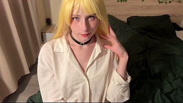 Rainbow Wig Pixie Candy Dream - White Lingerie Tease to Explosive Finish