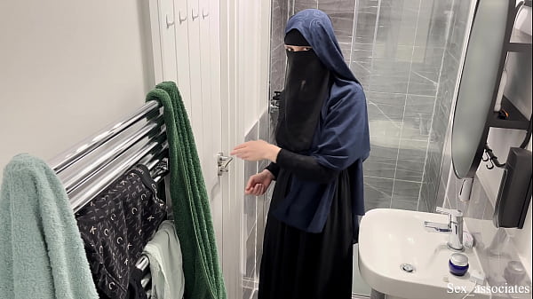 I caught gorgeous arab girl in niqab mastutbating in the bathroom