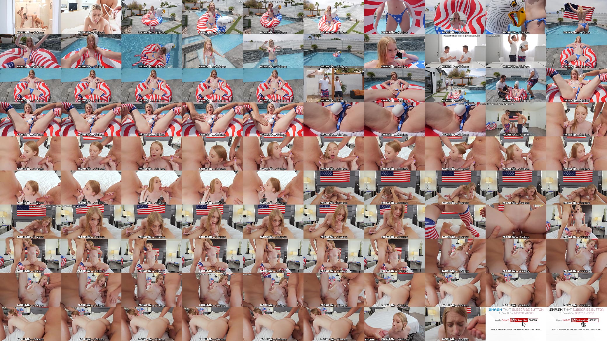 FACIALS4K Multiple Facial Fireworks With Two Huge Dicks On Independence Day 预览图