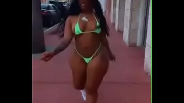 Big booty bitch walking and shaking her ass