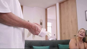 A fake gynecologist examines a divorced MILF