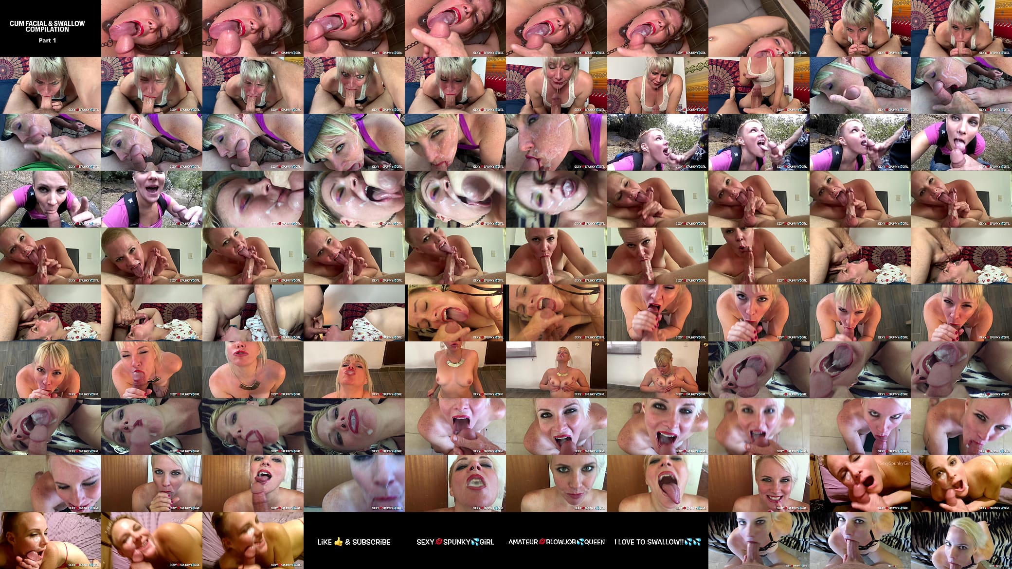 Cum in Mouth, Facials and Swallowing Compilation #1 预览图