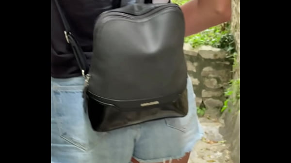 TALL SKINNY TEEN BRUNETTE FLASHES NATURAL TITS IN PUBLIC - RISKY DEEPTHROAT BLOW JOB AND SLOPPY DOGGY STYLE SEX