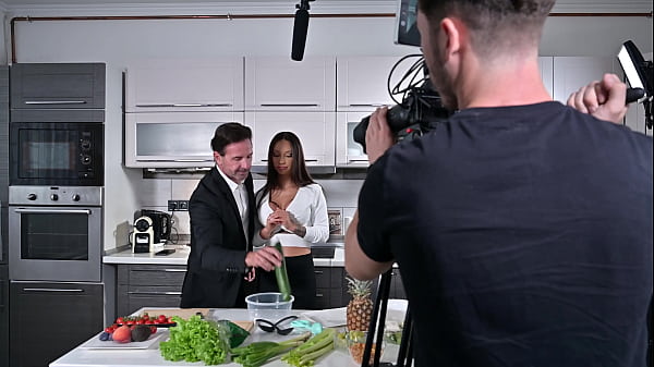 Playful TV Presenter Monika Fox Laps Up Spunk After On Set DP Pounding GP3118