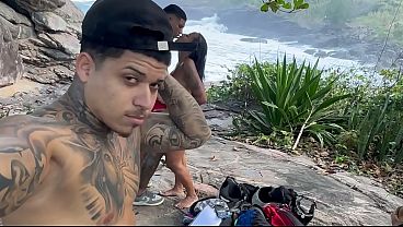 The married woman fulfilled her cuckolded husband's fetish of having sex with two men on a Rio de Janeiro beach.